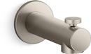 5 in. Wall Mount Diverter Tub Spout in Vibrant Brushed Nickel 