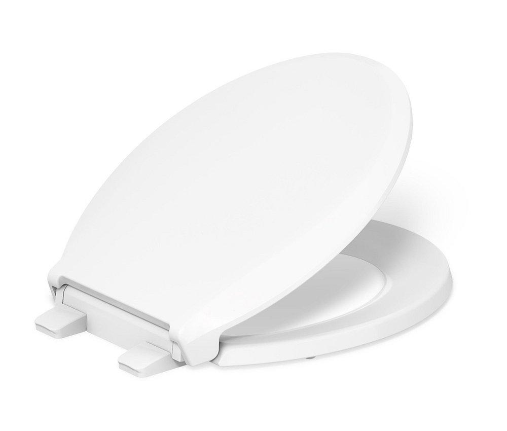 ReadyLatch&reg; Quiet-Close&trade; Round Toilet Seat in White 