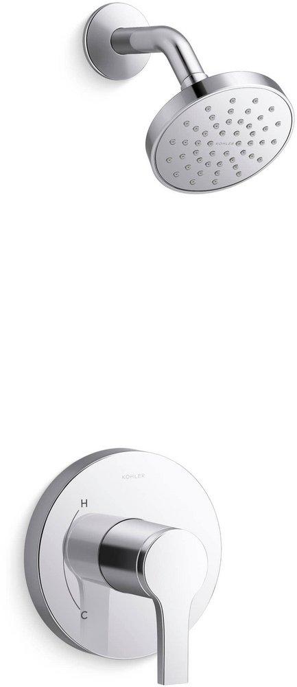 One Handle Single Function Shower Faucet in Polished Chrome (Trim Only) 