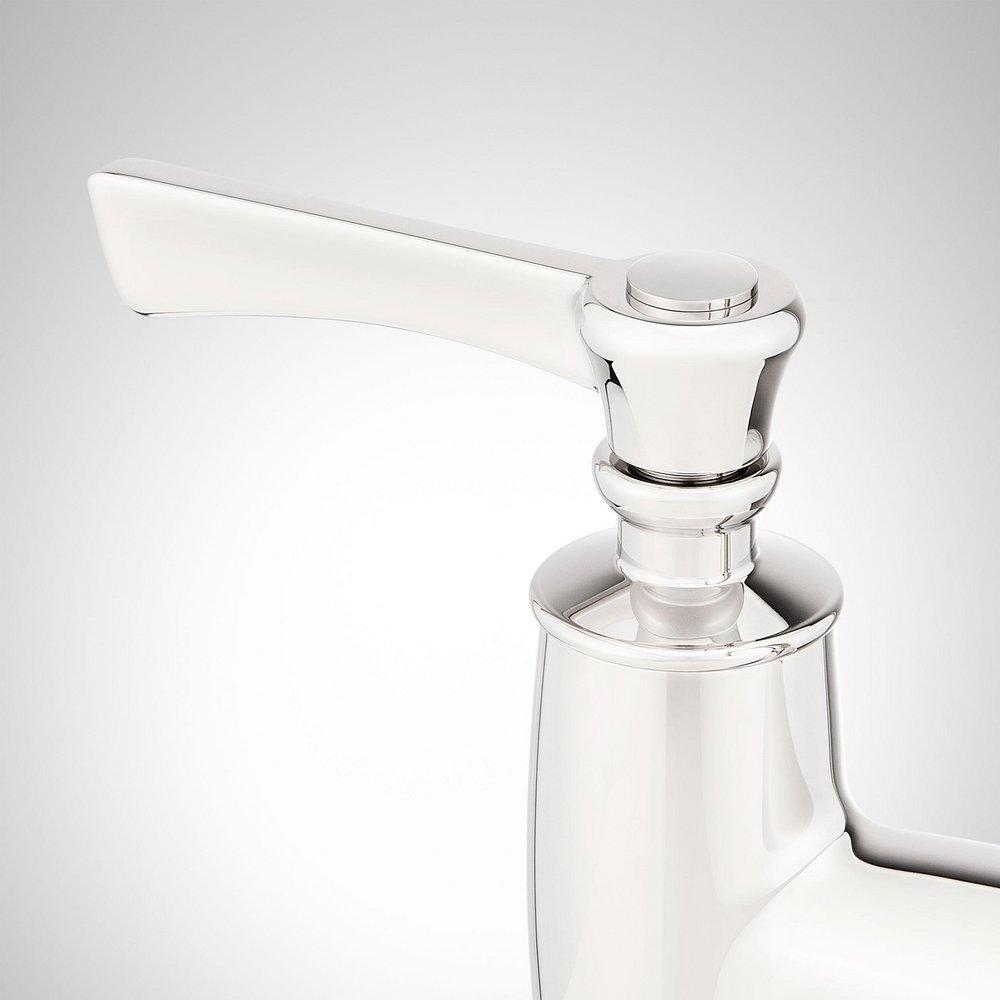 Signature Hardware Chrome Two Handle Bridge Kitchen Faucet with Side Spray 