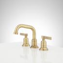 Signature Hardware Aged Brass Two Handle Widespread Bathroom Sink Faucet 