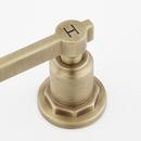 Signature Hardware Aged Brass Two Handle Widespread Bathroom Sink Faucet 