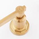 Signature Hardware Brushed Gold Two Handle Widespread Bathroom Sink Faucet 