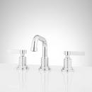 Signature Hardware Chrome Two Handle Widespread Bathroom Sink Faucet 