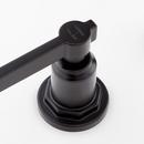 Signature Hardware Matte Black Two Handle Widespread Bathroom Sink Faucet 