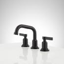 Signature Hardware Matte Black Two Handle Widespread Bathroom Sink Faucet 