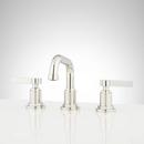 Signature Hardware Polished Nickel Two Handle Widespread Bathroom Sink Faucet 