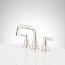 Signature Hardware Polished Nickel Two Handle Widespread Bathroom Sink Faucet 
