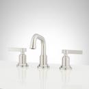 Signature Hardware Brushed Nickel Two Handle Widespread Bathroom Sink Faucet 