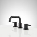 Signature Hardware Matte Black Two Handle Widespread Bathroom Sink Faucet 