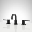 Signature Hardware Matte Black Two Handle Widespread Bathroom Sink Faucet 