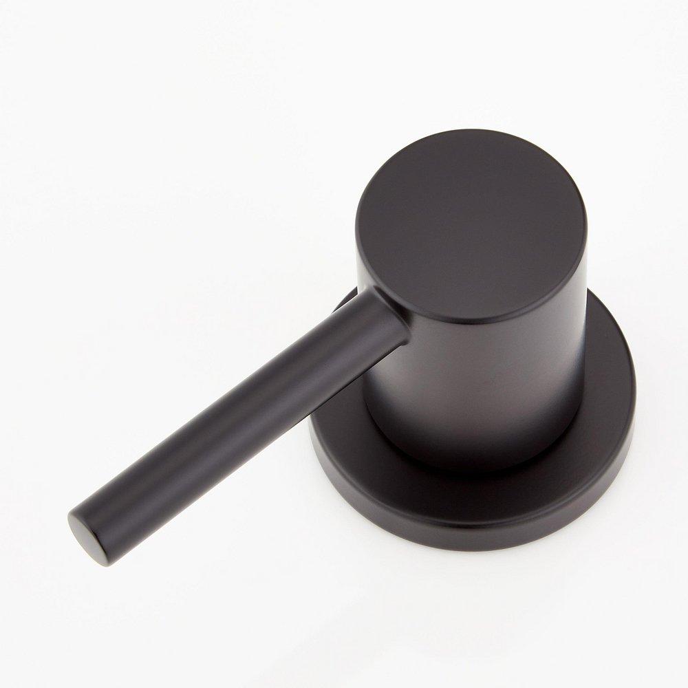 Signature Hardware Matte Black Two Handle Widespread Bathroom Sink Faucet 