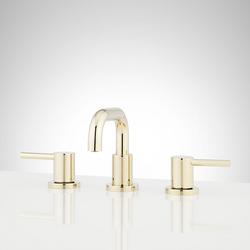 Two Handle Widespread Bathroom Sink Faucet in  Polished Brass