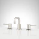 Signature Hardware Brushed Nickel Two Handle Widespread Bathroom Sink Faucet 