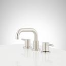 Signature Hardware Brushed Nickel Two Handle Widespread Bathroom Sink Faucet 