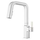 Single Handle Pull Down Kitchen Faucet in Polished Chrome 