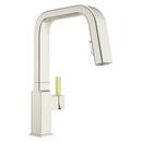 Single Handle Pull Down Kitchen Faucet in Polished Nickel 