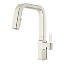 Single Handle Pull Down Kitchen Faucet in Polished Nickel 