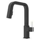 Single Handle Pull Down Kitchen Faucet in Spot Defense Matte Black 