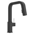 Single Handle Pull Down Kitchen Faucet in Spot Defense Matte Black 