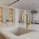 Pull Down Kitchen Faucet in Brushed Gold (Handle Sold Separately) 