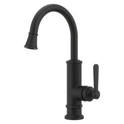 Single Handle Kitchen Faucet in Spot Defense Matte Black