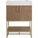 Mauri 24" Free Standing Single Basin Vanity Set with Cabinet and Stone Composite Vanity Top 