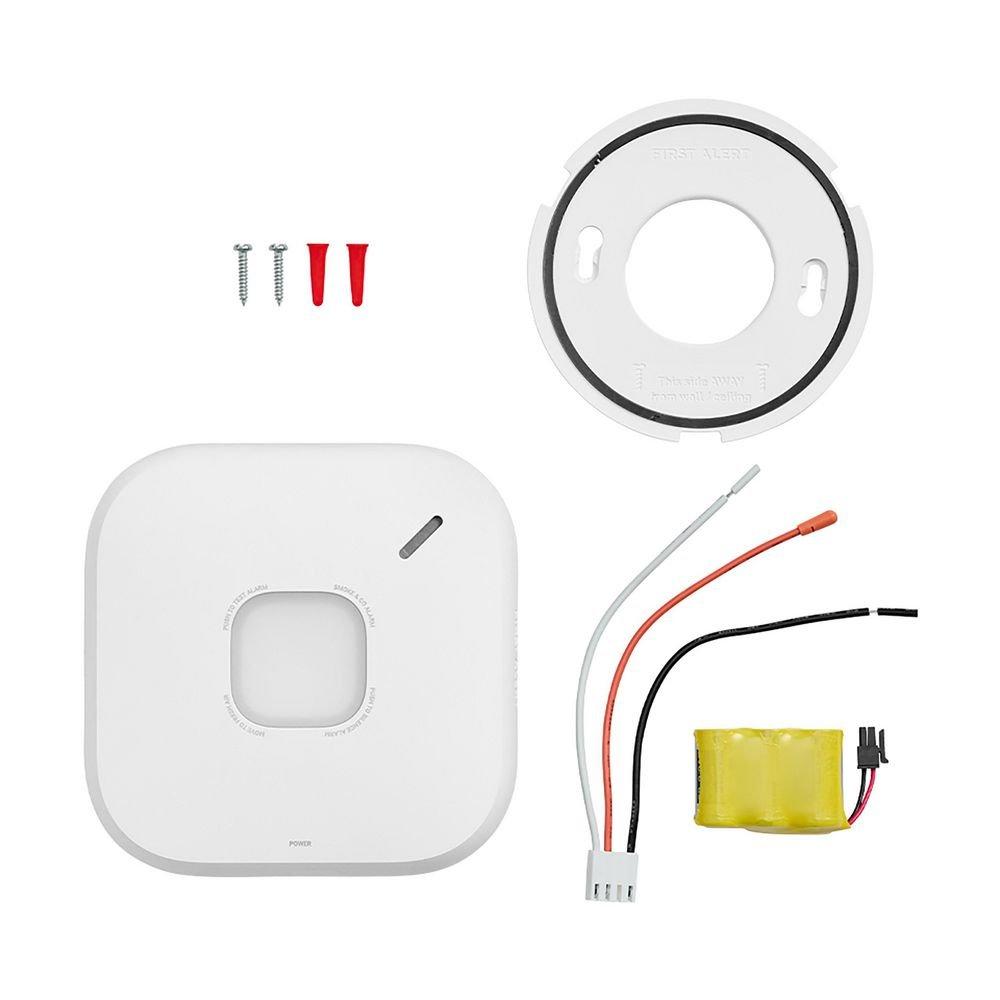 SC5 Hardwired Smart Smoke + CO Alarm, 120V AC with Battery Backup, 2-in-1 Protection, Nest/Google Compatible 