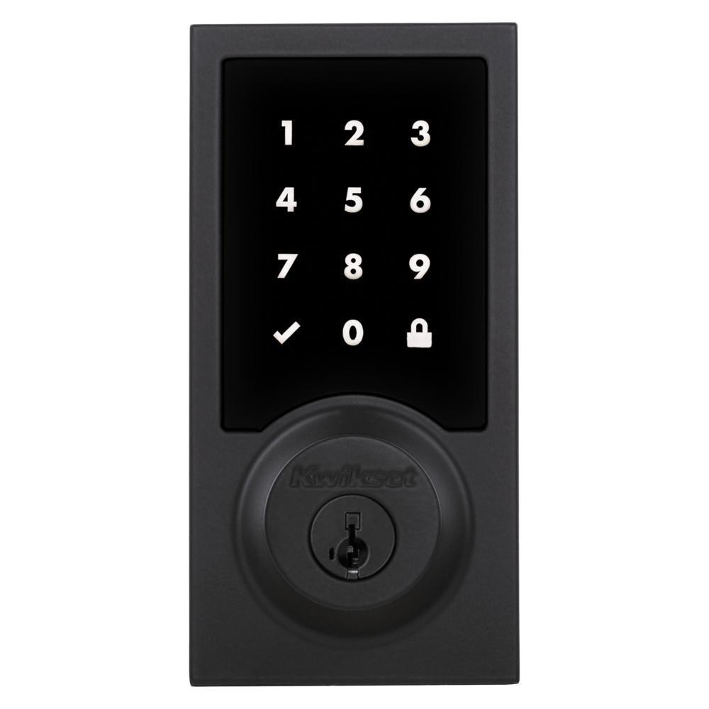 918 HOMECONNECT ELECTRONIC DEADBOLT FEATURING SMARTKEY SECURITY AND Z-WAVE TECHNOLOGY IN MATTE BLACK 
