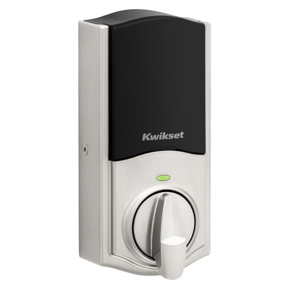 918 HOMECONNECT ELECTRONIC DEADBOLT FEATURING SMARTKEY SECURITY AND Z-WAVE TECHNOLOGY IN SATIN NICKEL 