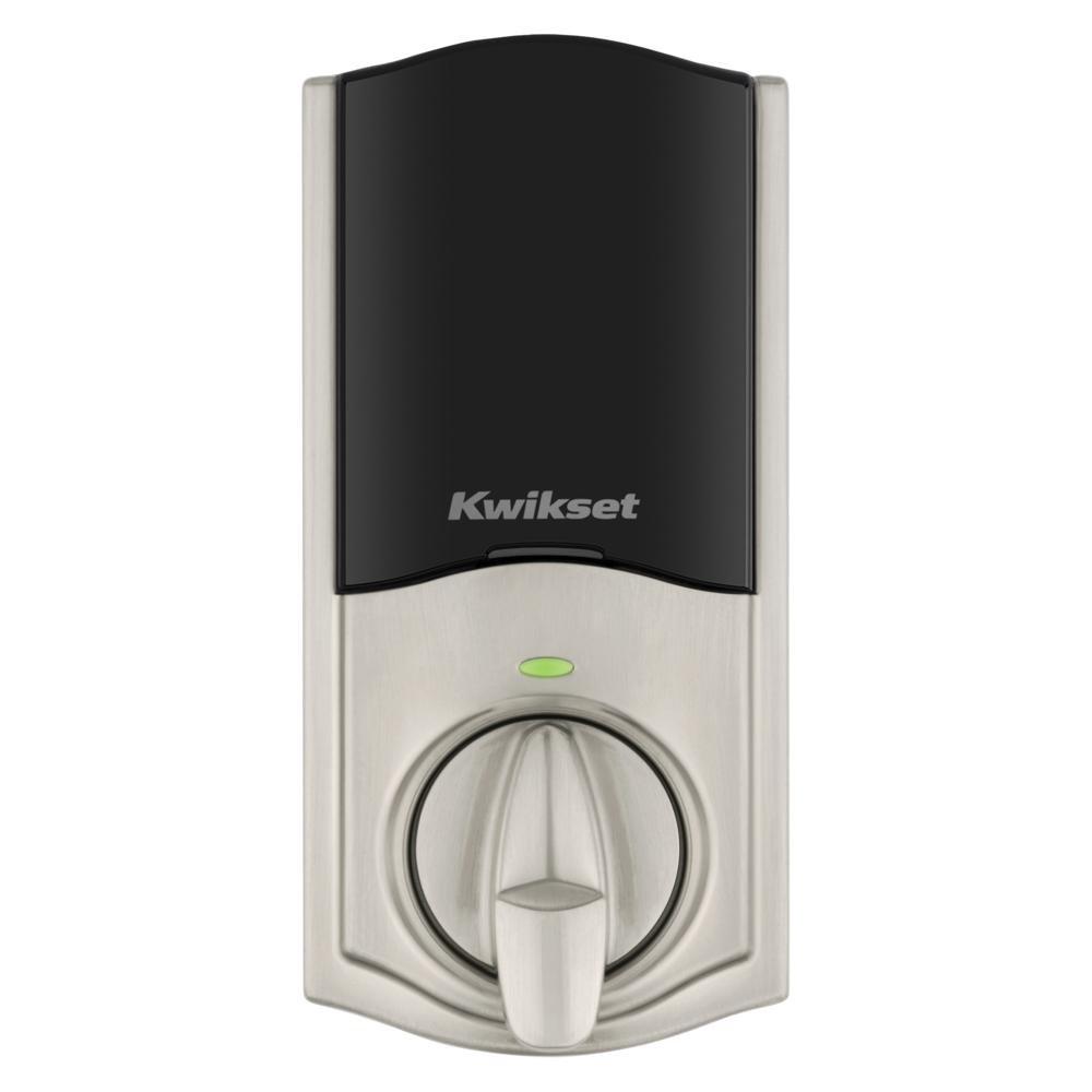 918 HOMECONNECT ELECTRONIC DEADBOLT FEATURING SMARTKEY SECURITY AND Z-WAVE TECHNOLOGY IN SATIN NICKEL 