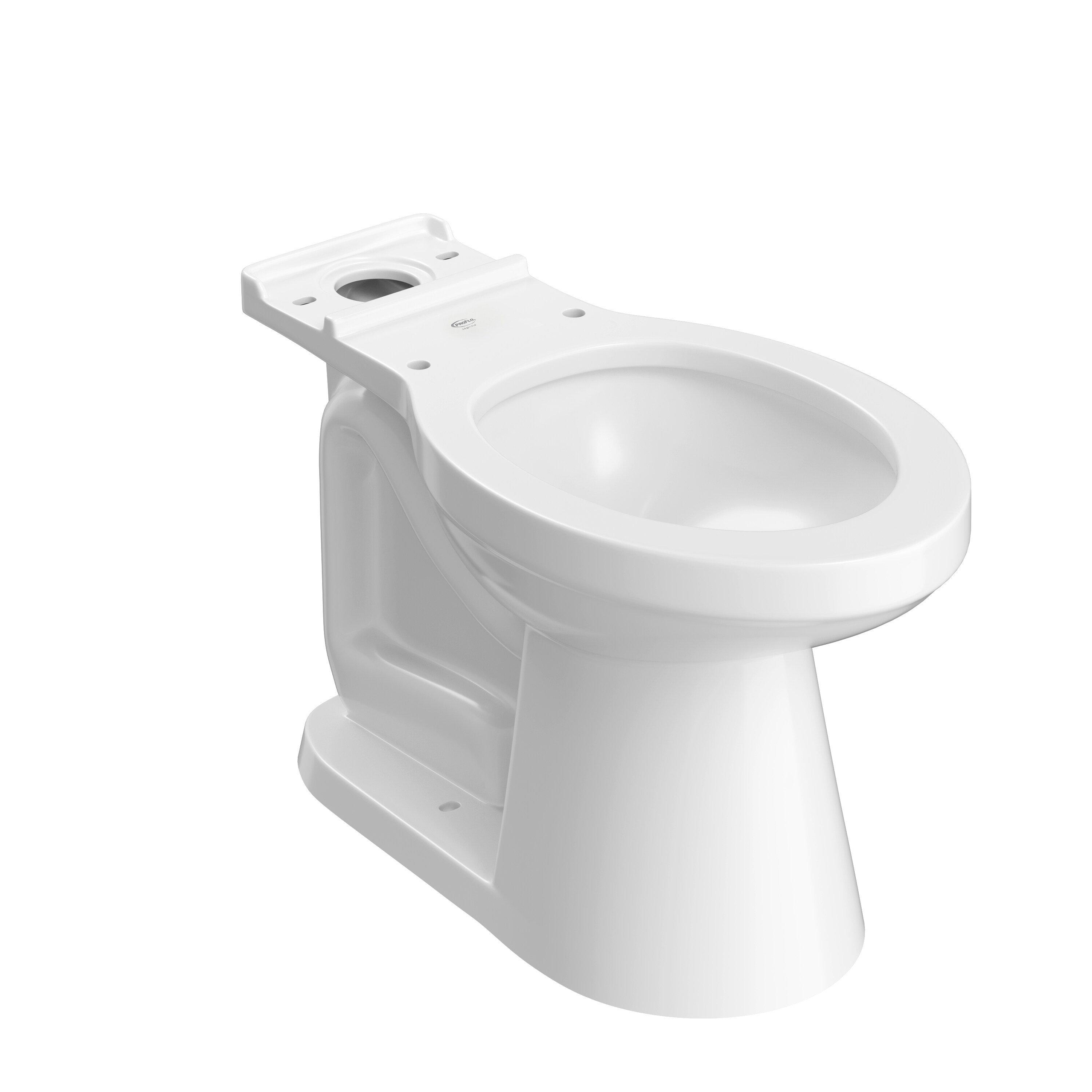 Elongated ADA Toilet Bowl in White 