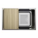 INTEOS 30 SINGLE BOWL REVERSIBLE UNDERMOUNT STAINLESS STEEL WORKSTATION KITCHEN SINK 