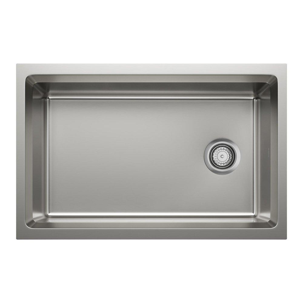 INTEOS 30 SINGLE BOWL REVERSIBLE UNDERMOUNT STAINLESS STEEL WORKSTATION KITCHEN SINK 