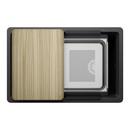 INTEOS SILGRANIT 30 SINGLE BOWL REVERSIBLE UNDERMOUNT WORKSTATION KITCHEN SINK - ANTHRACITE 