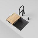 INTEOS SILGRANIT 30 SINGLE BOWL REVERSIBLE UNDERMOUNT WORKSTATION KITCHEN SINK - CINDER 