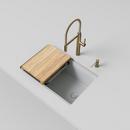 INTEOS SILGRANIT 30 SINGLE BOWL REVERSIBLE UNDERMOUNT WORKSTATION KITCHEN SINK - WHITE 