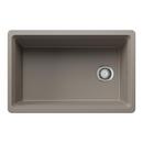 30 in. Undermount Silgranit Single Bowl Workstation Kitchen Sink in Truffle