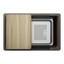 INTEOS SILGRANIT 30 SINGLE BOWL REVERSIBLE UNDERMOUNT WORKSTATION KITCHEN SINK - CAFT 