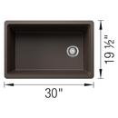 INTEOS SILGRANIT 30 SINGLE BOWL REVERSIBLE UNDERMOUNT WORKSTATION KITCHEN SINK - CAFT 