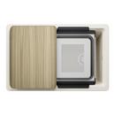 INTEOS SILGRANIT 30 SINGLE BOWL REVERSIBLE UNDERMOUNT WORKSTATION KITCHEN SINK - SOFT WHITE 