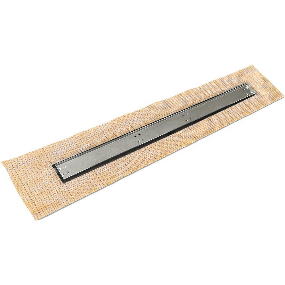 36 FCS SERIES COMPLETE KIT WITH TILE INSERT FRAME IN POLISHED STAINLESS 