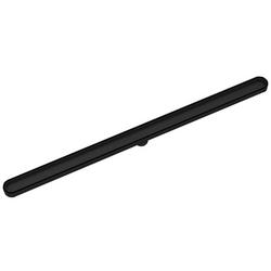 36 in. Linear Shower Drain with Disco-rectangle Tile Insert in Matte Black
