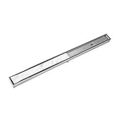 72 in. Linear Shower Drain with Tile Insert Frame in Polished Stainless Steel