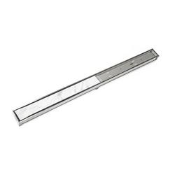 72 in. Linear Shower Drain with Tile Insert Frame in Satin Stainless Steel