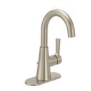 Moen Brushed Nickel Single Handle Monoblock Bathroom Sink Faucet 