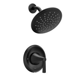 One Handle Single Function Shower Faucet in Matte Black (Trim Only)