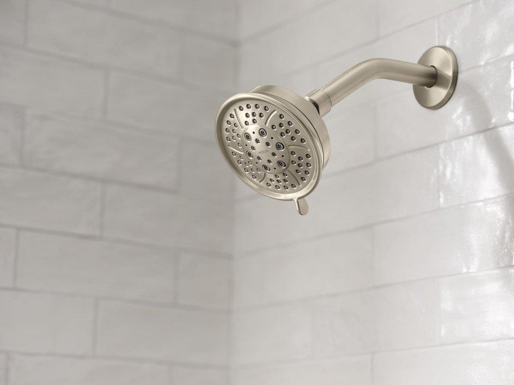 Moen Brushed Nickel Single Handle Multi Function Bathtub & Shower Faucet (Trim Only) 