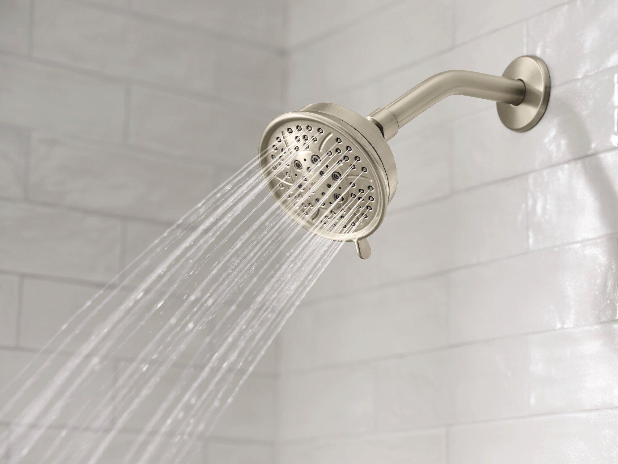 Moen Brushed Nickel Single Handle Multi Function Bathtub & Shower Faucet (Trim Only) 
