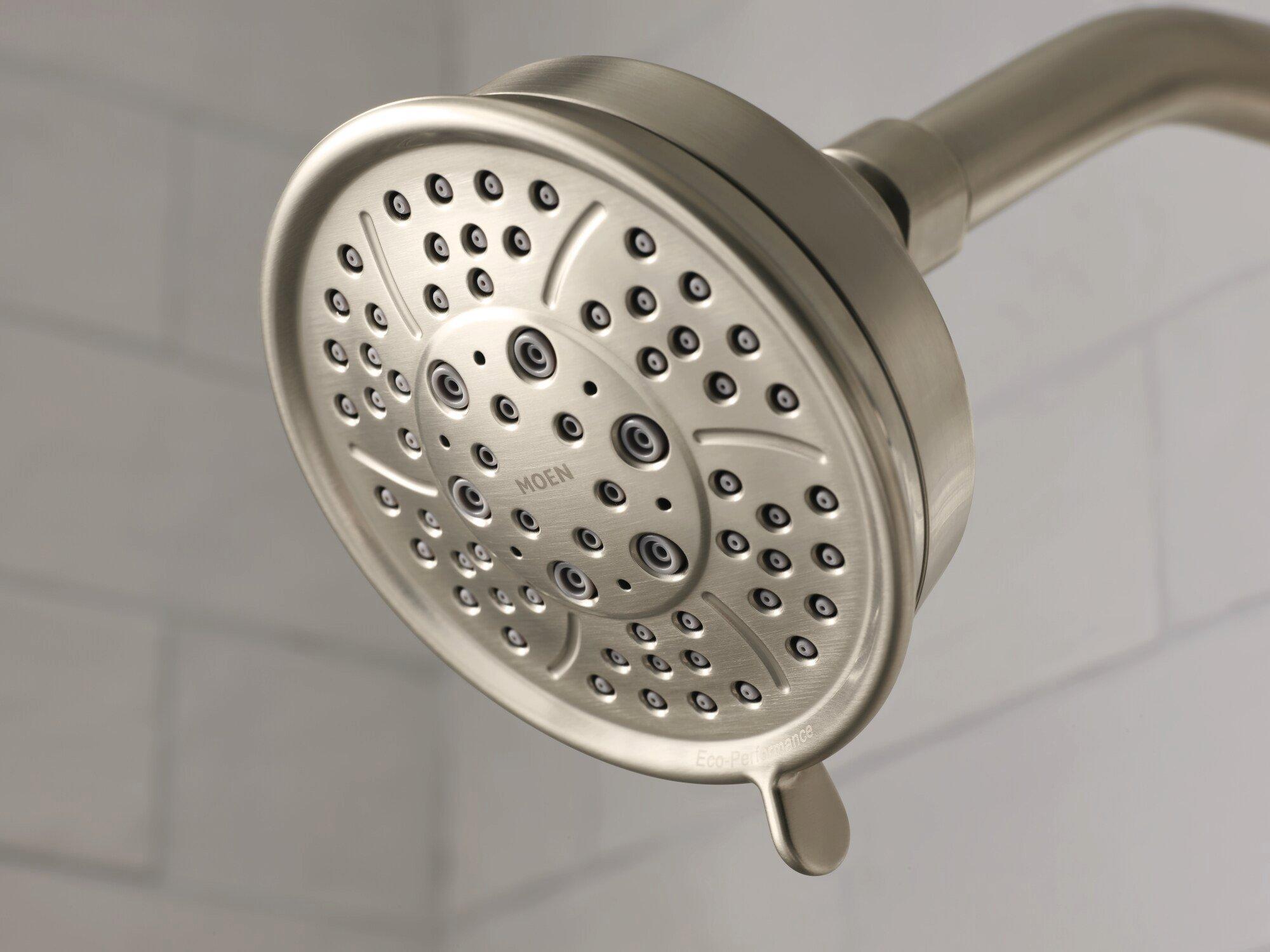 Moen Brushed Nickel Single Handle Multi Function Bathtub & Shower Faucet (Trim Only) 